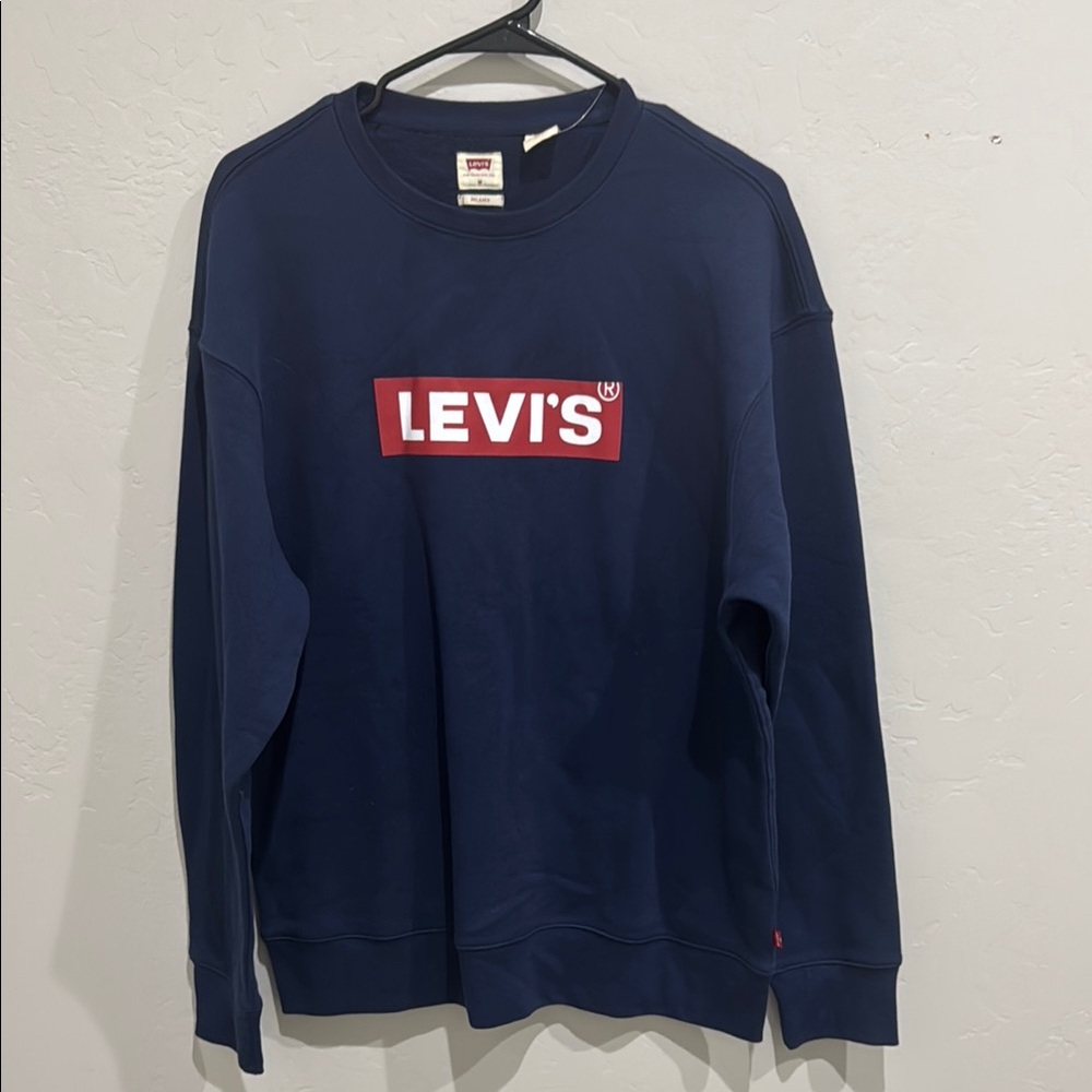 Levi's Men's Navy Crewneck Sweater